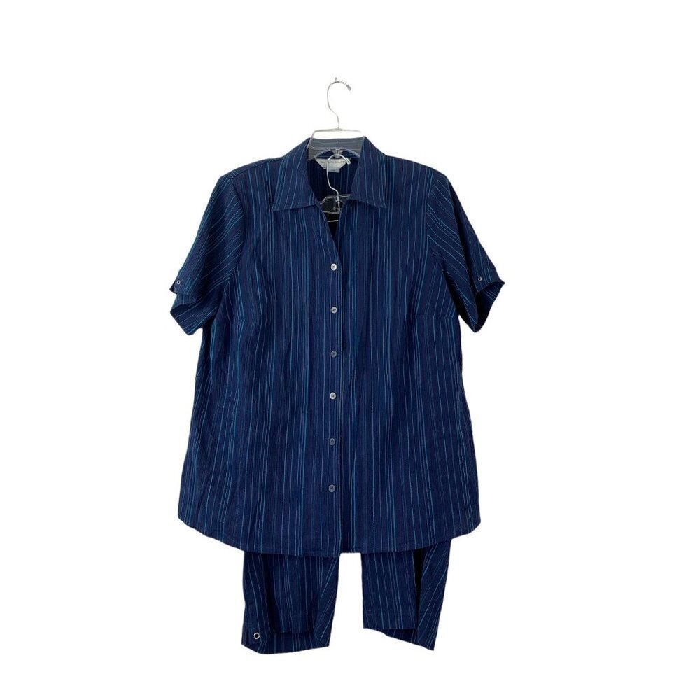 Allison Daley Women's Blue Pants Set